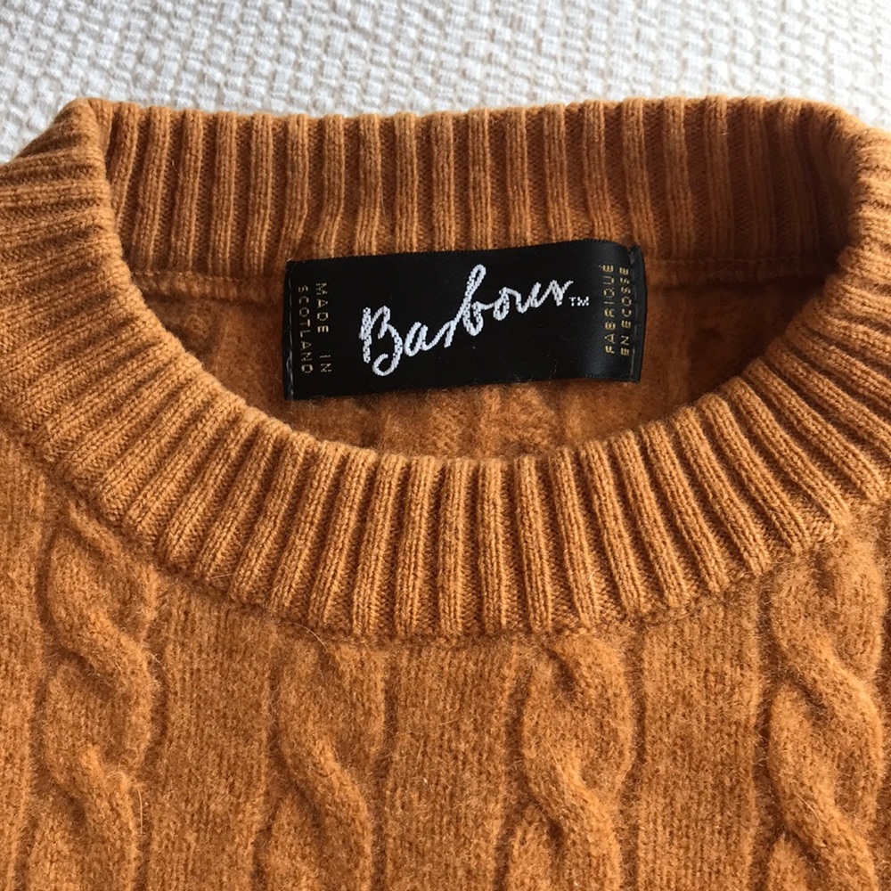 Barbour Vintage Cable Wool Sweater Scotland